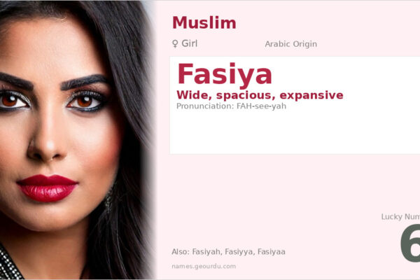 Fasiya Name Meaning — Arabic Origin, Girl Name & Details (2025)