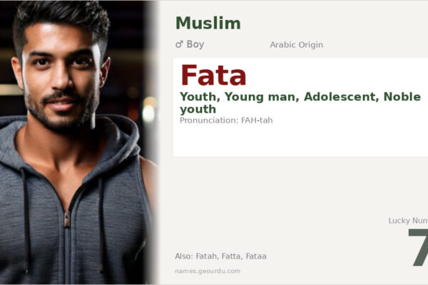 Fata Name Meaning — Arabic Origin, Boy Name & Details (2025)