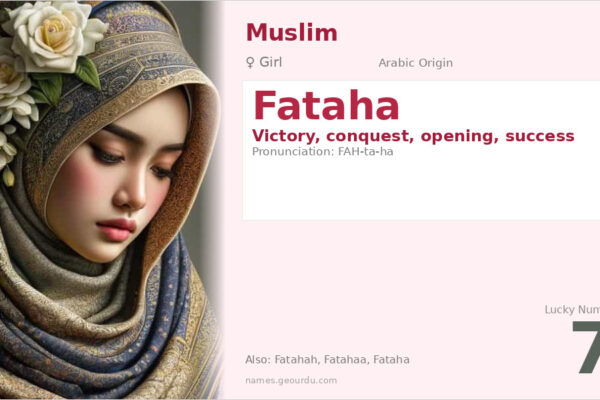 Fataha Name Meaning — Arabic Origin, Girl & Details (2025)