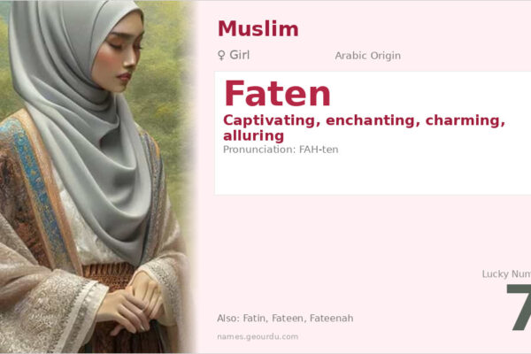 Faten Name Meaning — Arabic Origin, Girl’s Name & Details (2025)
