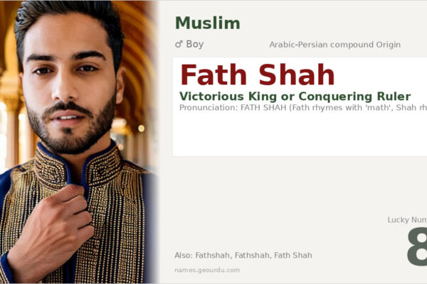 Fath Shah Name Meaning — Arabic-Persian Origin, Boy Name & Details (2025)