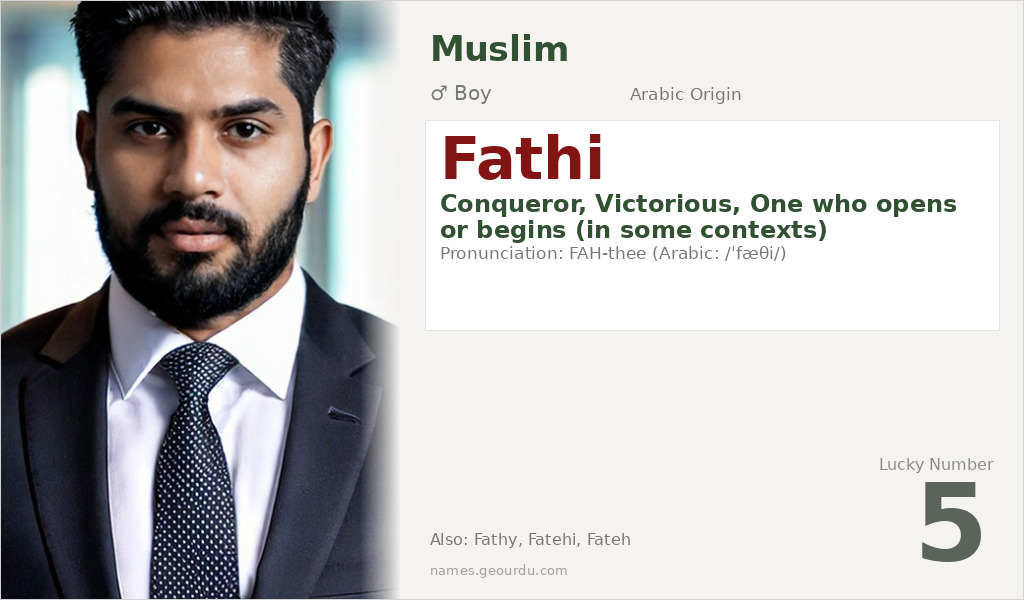 Fathi Name Meaning and Details