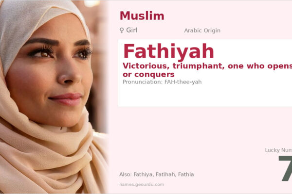 Fathiyah Name Meaning — Arabic Origin, Girl Name & Details (2025)