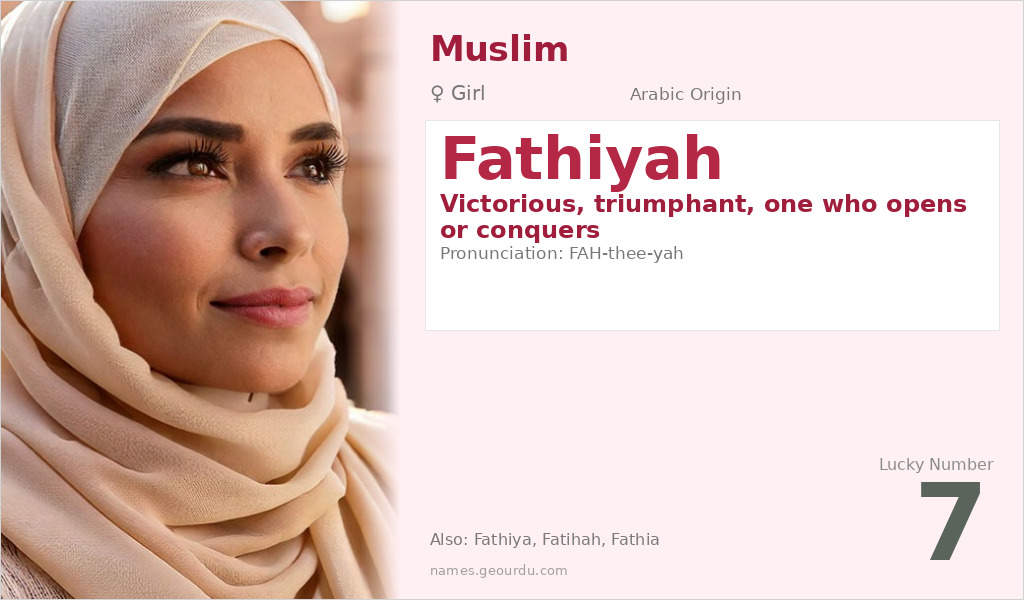 Fathiyah Name Meaning and Details