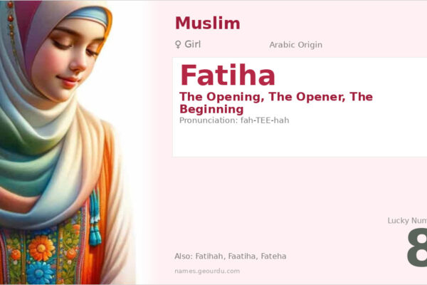 Fatiha Name Meaning — Arabic Origin, Girl & Quranic Significance (2025)