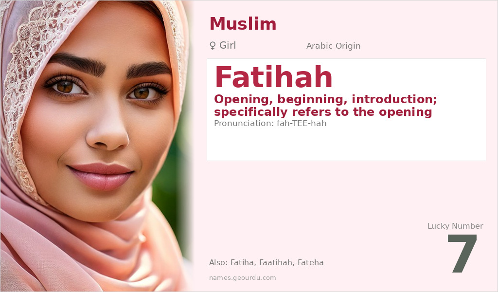 Fatihah Name Meaning and Details