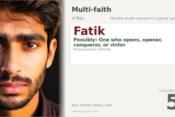 Fatik Name Meaning — Origin, Gender & Details (2025)