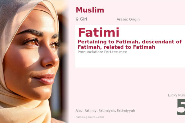 Fatimi Name Meaning — Origin, Gender & Details (2025)