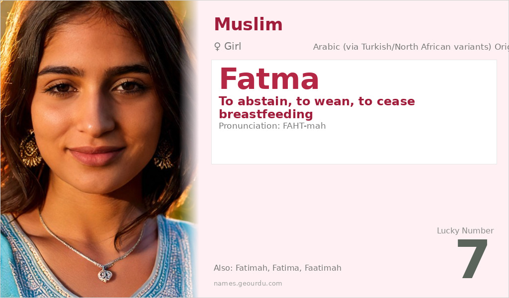 Fatma Name Meaning and Details