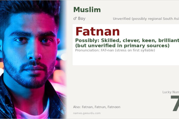 Fatnan Name Meaning — Origin, Gender & Details (2025)