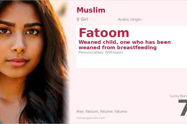 Fatoom Name Meaning — Arabic Origin, Girl’s Name & Details (2025)
