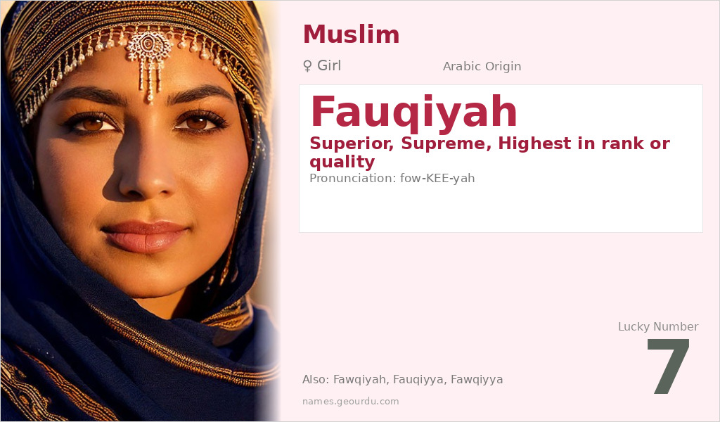Fauqiyah Name Meaning and Details