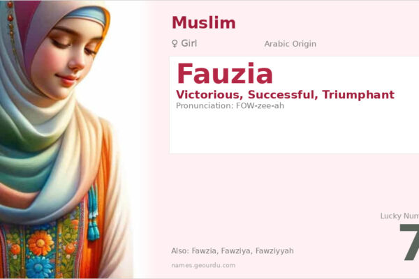 Fauzia Name Meaning — Arabic Origin, Girl Name & Details (2025)
