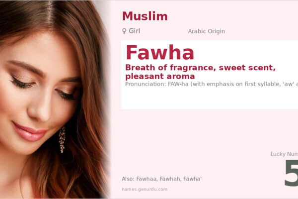 Fawha Name Meaning — Arabic Origin, Girl Name & Details (2025)