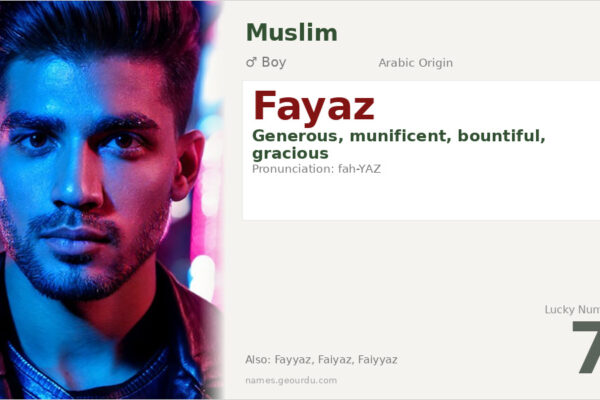 Fayaz Name Meaning — Arabic Origin, Generous & Details (2025)