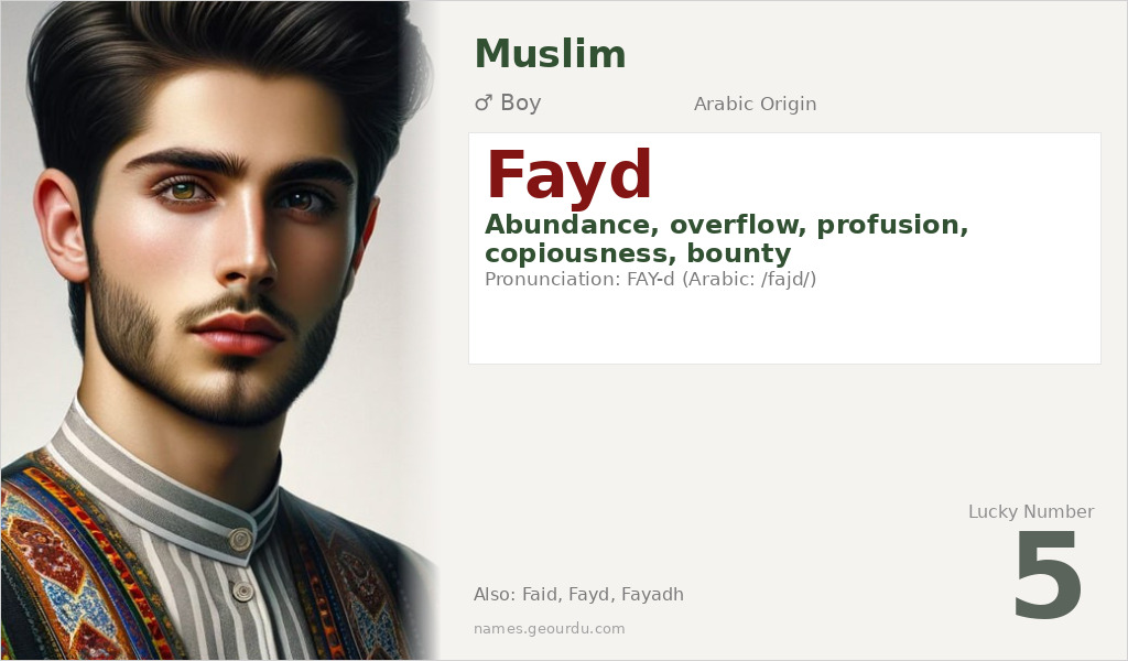 Fayd Name Meaning and Details