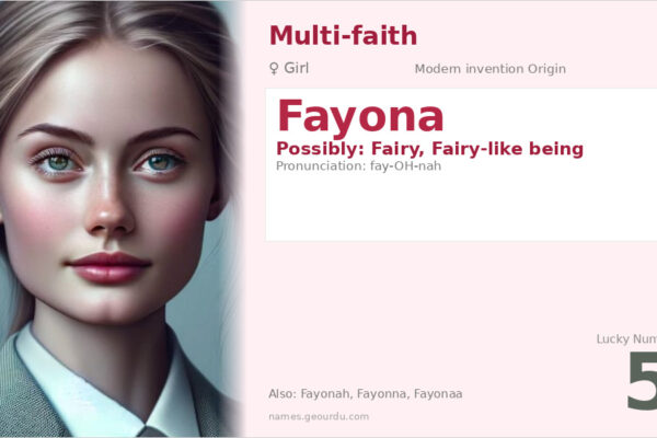 Fayona Name Meaning — Origin, Gender & Details (2025)