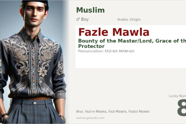 Fazle Mawla Meaning — Arabic Origin, Boy Name & Details (2025)