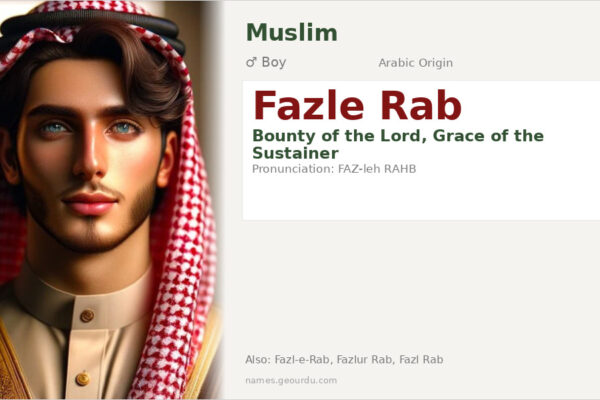 Fazle Rab Name Meaning — Arabic Origin, Boy Name & Details (2025)