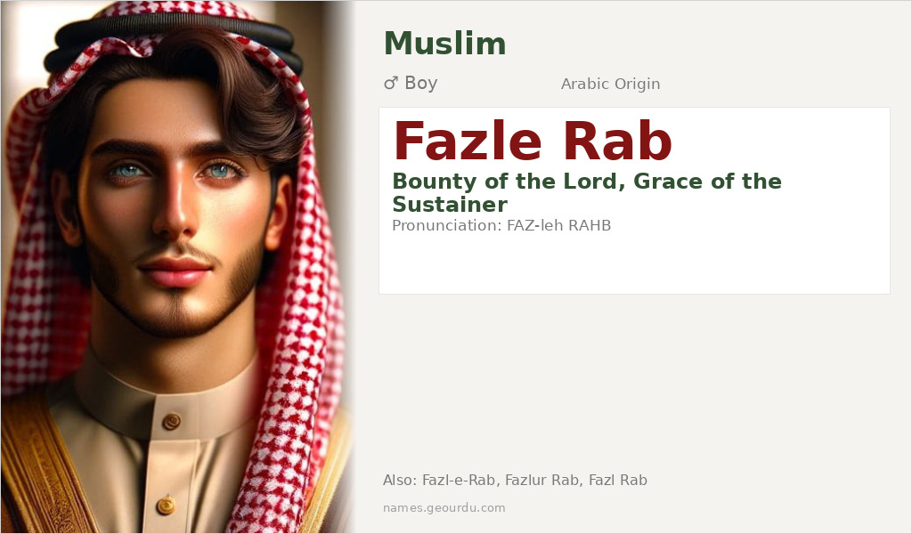 Fazle Rab Name Meaning and Details