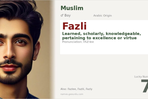 Fazli Name Meaning — Arabic Origin, Boy Name & Details (2025)