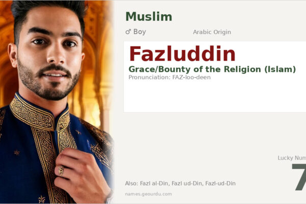 Fazluddin Name Meaning — Arabic Origin, Boy Name & Details (2025)