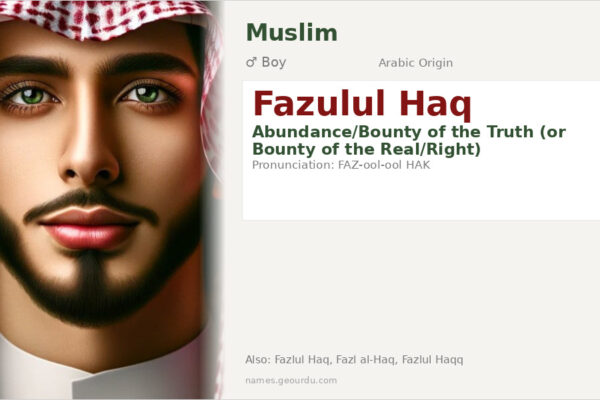 Fazulul Haq Meaning — Arabic Origin, Boy Name & Details