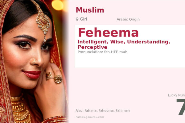 Feheema Name Meaning — Arabic Origin, Girl Name & Details (2025)