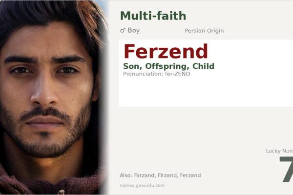 Ferzend Name Meaning — Persian Origin, Boy Name & Details (2025)