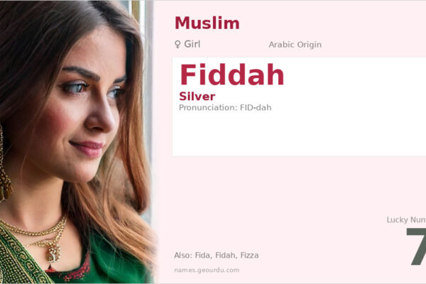Fiddah Name Meaning — Arabic Origin, Girl’s Name & Details (2025)