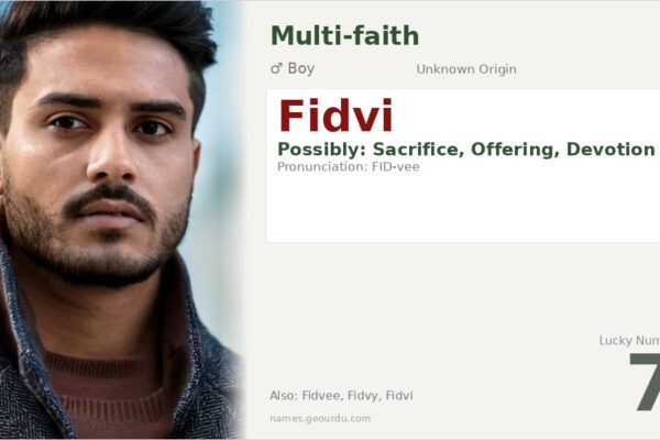 Fidvi Name Meaning — Origin, Gender & Details (2025)
