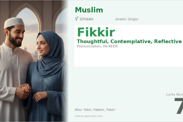 Fikkir Name Meaning — Arabic Origin, Gender & Details (2025)