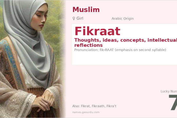 Fikraat Name Meaning — Arabic Origin, Girl Name & Details (2025)