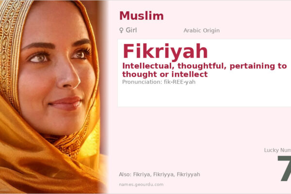 Fikriyah Name Meaning — Arabic Origin, Girl Name & Details (2025)