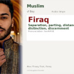 Firaq Name Meaning and Details