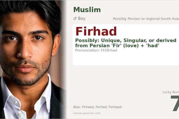 Firhad Name Meaning — Origin, Gender & Details (2025)