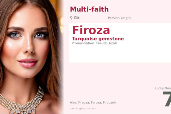 Firoza Name Meaning — Persian Origin, Girl’s Name & Details (2025)