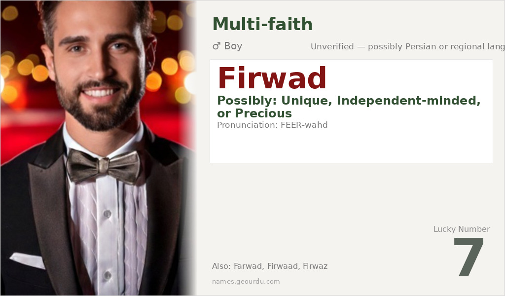Firwad Name Meaning and Details