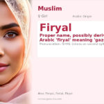 Firyal Name Meaning and Details