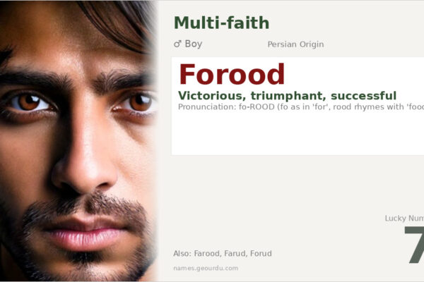 Forood Name Meaning — Persian Origin, Boy Name & Details (2025)
