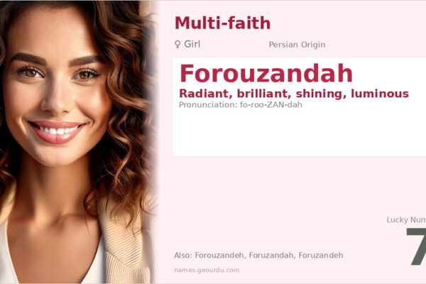 Forouzandah Name Meaning — Persian Origin, Girl Name & Details (2025)