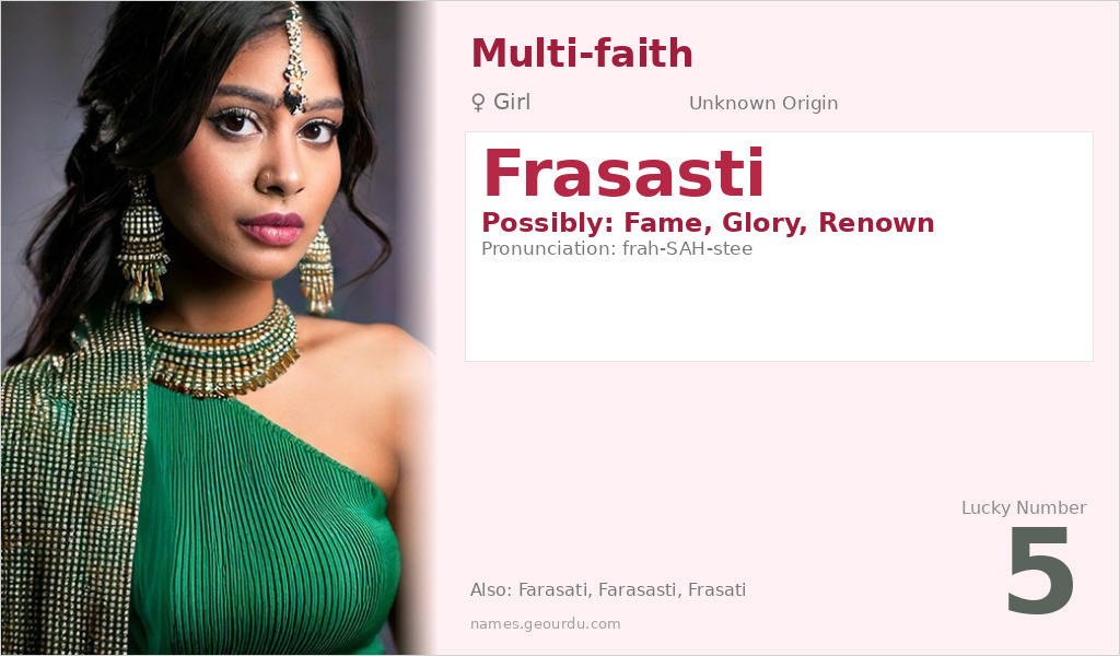 Frasasti Name Meaning and Details