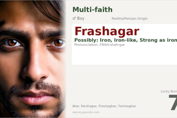 Frashagar Name Meaning — Pashto/Persian Origin, Boy’s Name & Details (2025)