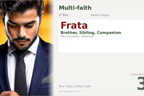 Frata Name Meaning — Pashto Origin, Brother Meaning & Details (2025)