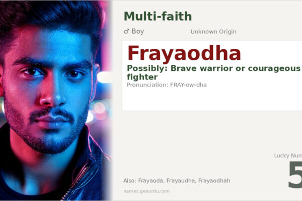 Frayaodha Name Meaning — Origin, Gender & Details (2025)