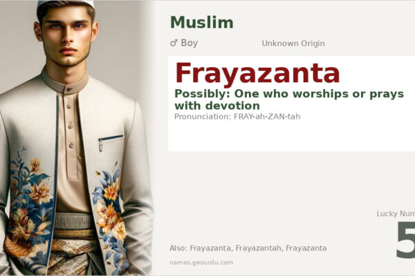 Frayazanta Name Meaning — Origin, Gender & Details (2025)