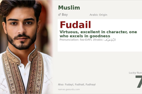 Fudail Name Meaning — Arabic Origin, Boy Name & Islamic Significance (2025)
