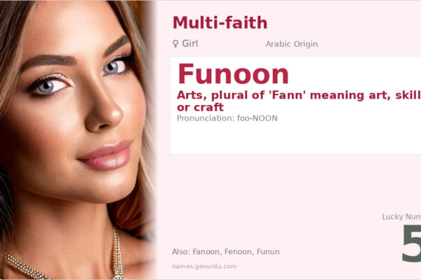 Funoon Name Meaning — Arabic Origin, Girl Name & Cultural Significance (2025)