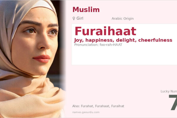 Furaihaat Name Meaning — Arabic Origin, Girl Name & Details (2025)