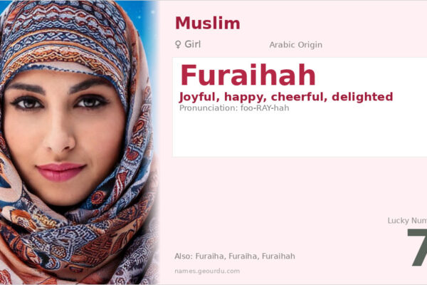 Furaihah Name Meaning — Arabic Origin, Girl Name & Details (2025)